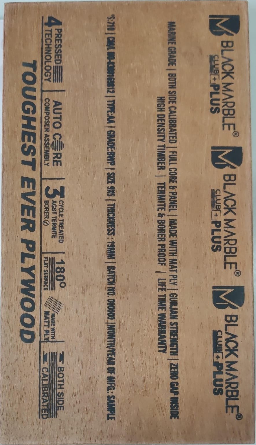 Black Marble Club Plus Plywood - BWP / Marine Grade