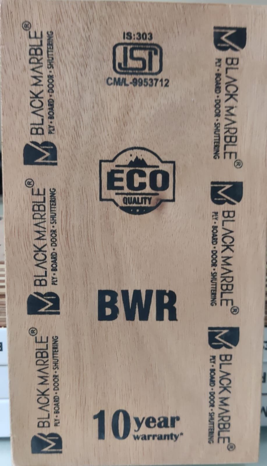 Black Marble Eco Plywood - BWR Grade