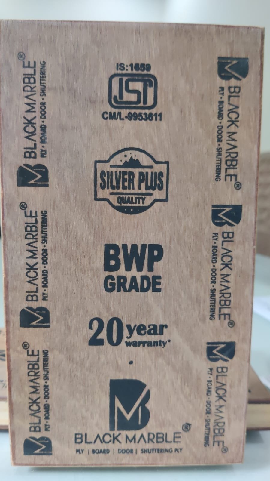 Black Marble Silver Plus Plywood - BWP Grade